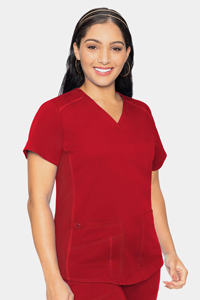 MC7459 V-Neck Shirttail Top